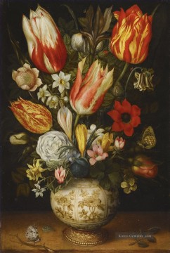 Klassik Blumen Werke - Bosschaert Ambrosius Blumen Porcelain Jar